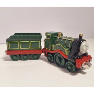 Thomas & Friends Diecast Emily Engine Tender Train Non Motorized Cars Green Red